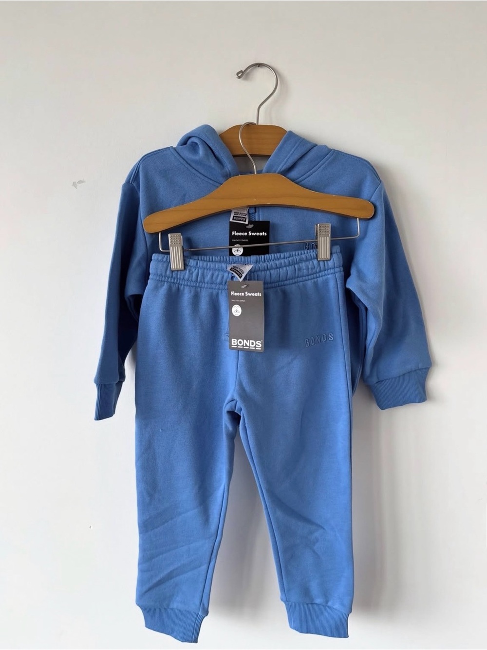 Bonds Kids Sky Blue Fleece Hoodie & Jogger Set